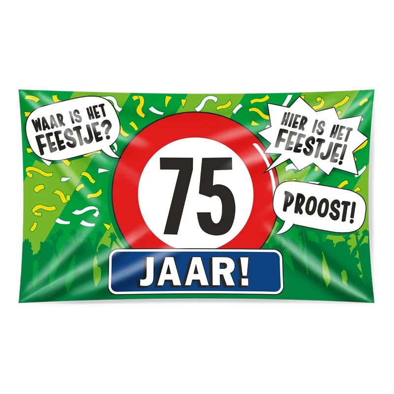 Gevel vlag - 75 jaar