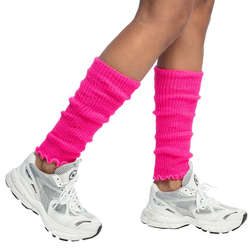 Beenwarmers Basic neon roze
