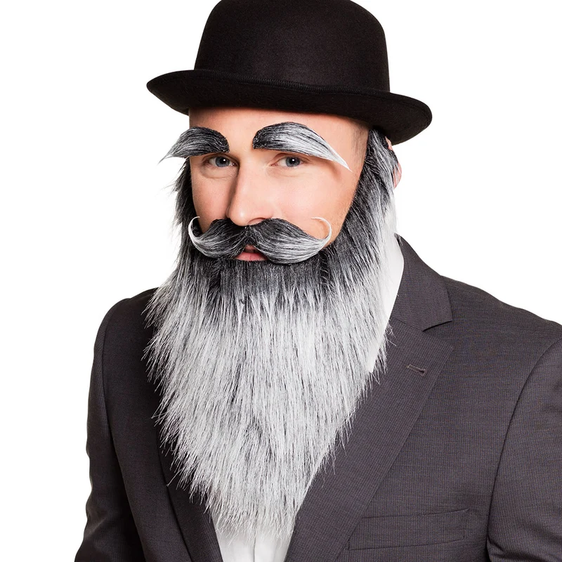 Set gezichtshaar Oude man Abraham