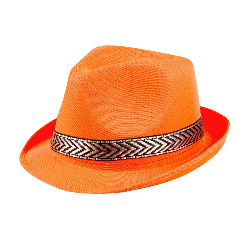 Deukhoedje funky neon oranje