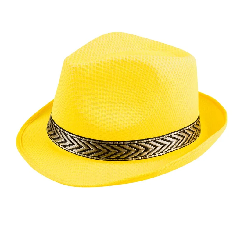 Deukhoedje funky geel