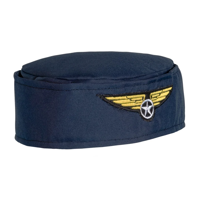 Stewardess hoed blauw
