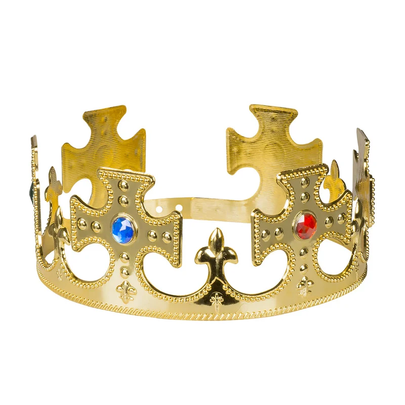 Kroon Koning verstelbaar goud