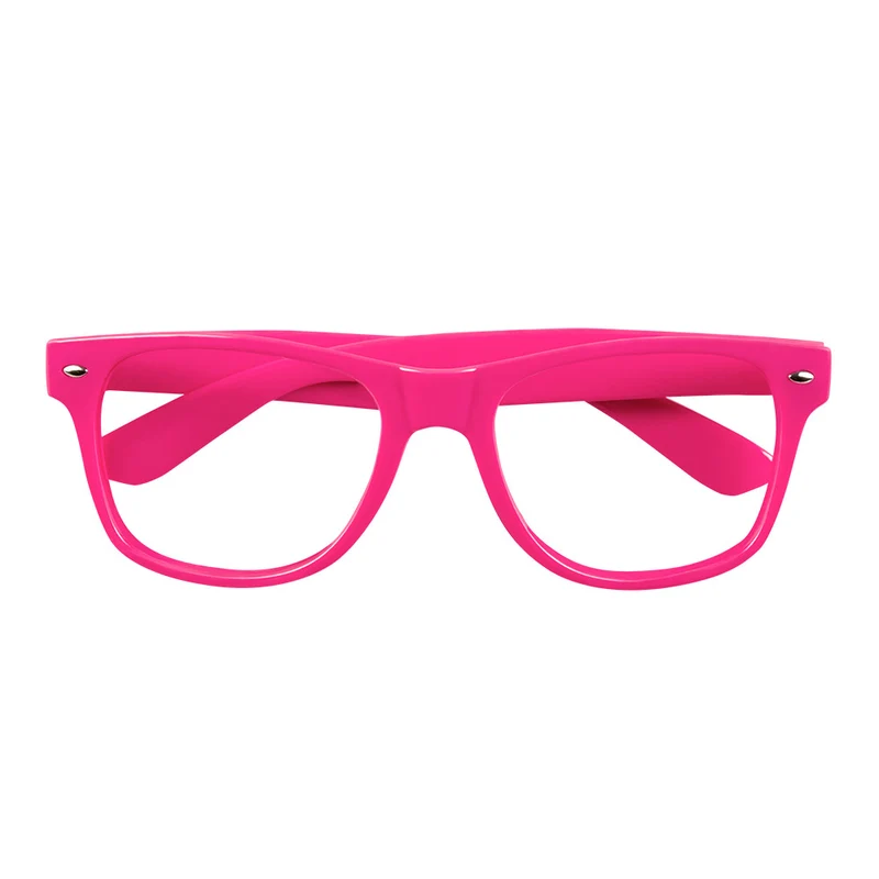 3 Feestbrillen neon roze