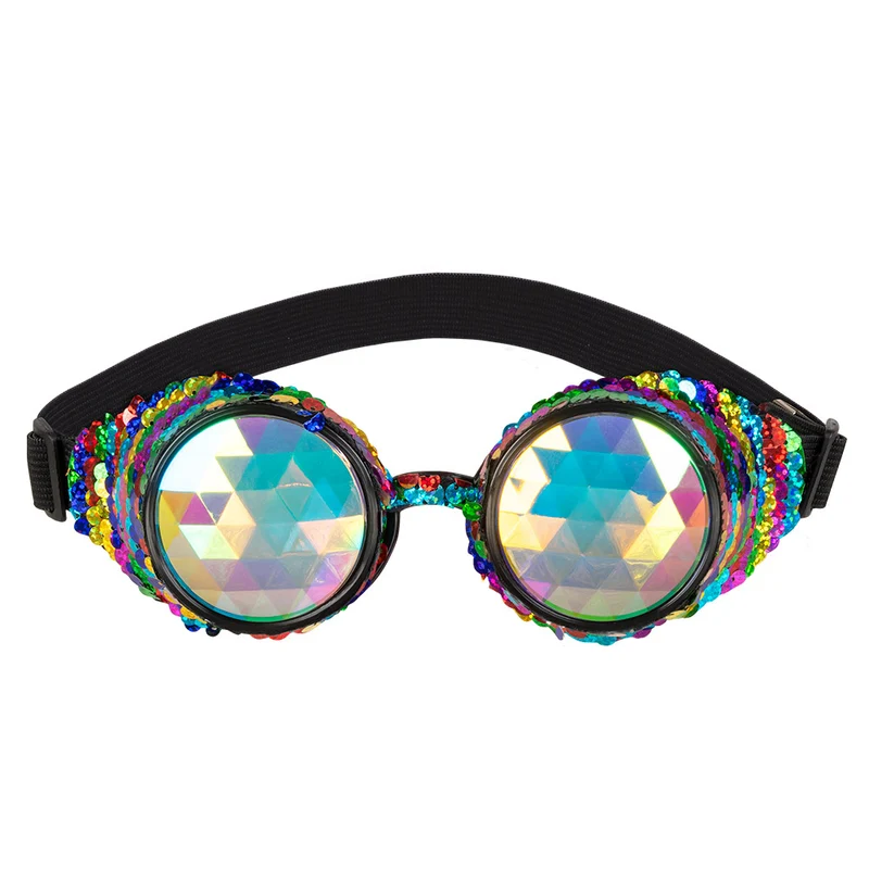 Steampunk bril Mirage regenboog