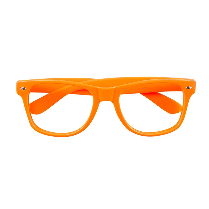 Karakterbril neon oranje festival