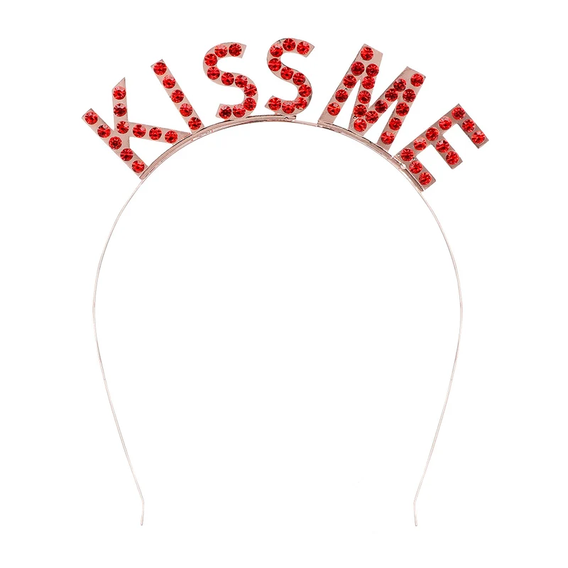 Metalen diadeem 'KISS ME' haarband
