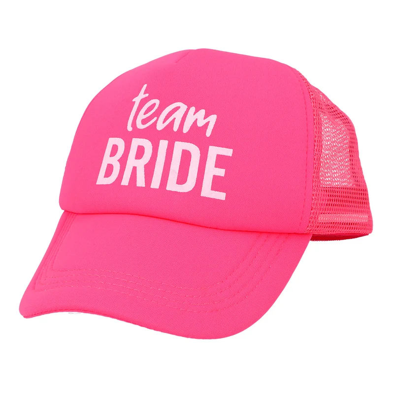 Roze pet 'Team Bride'