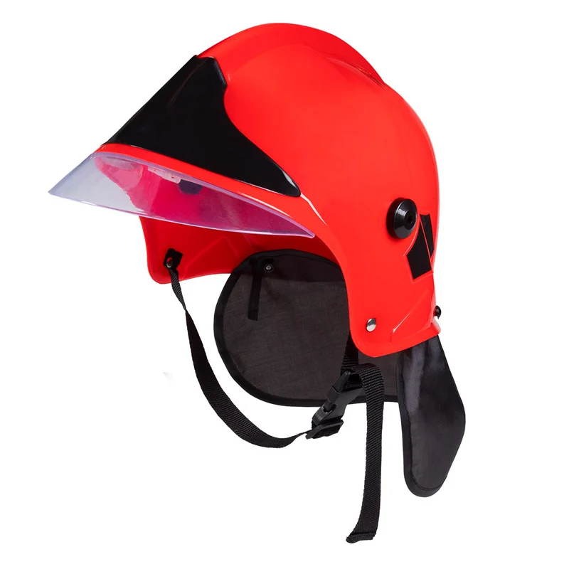 Helm brandweer rood Peetje