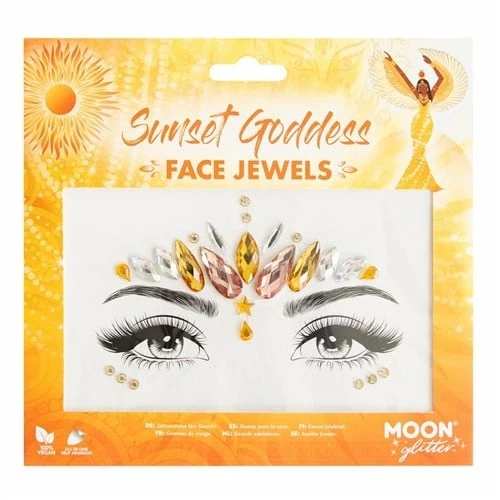 Gezicht diamantjes Sunset Goddess
