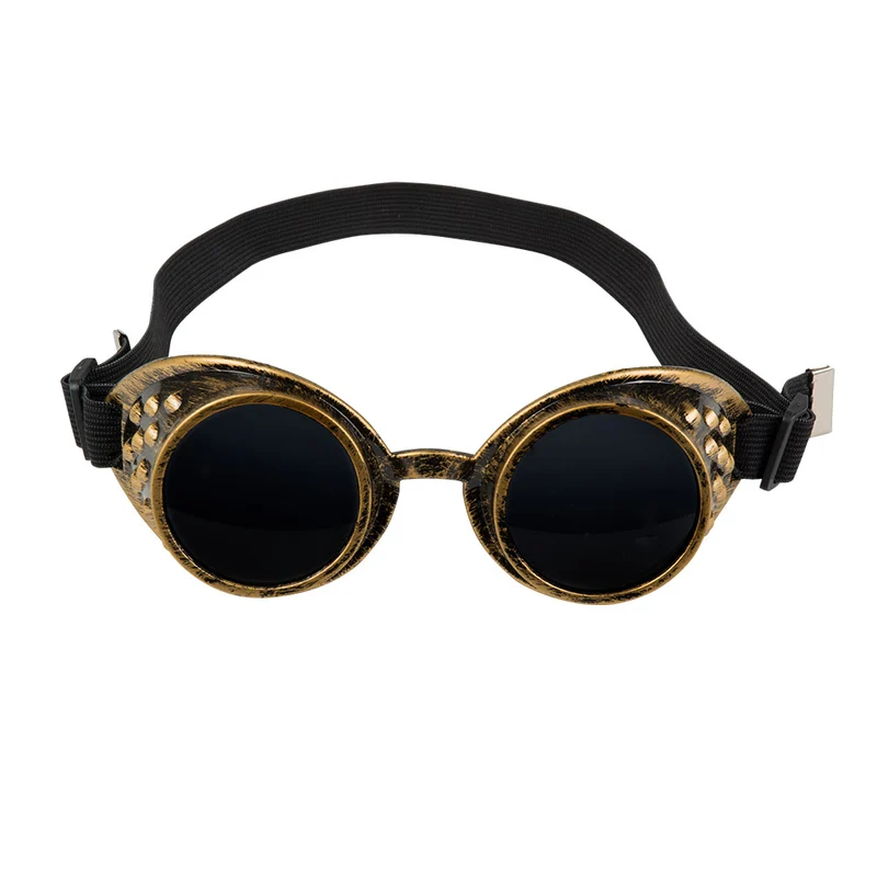 Bril Steampunk bruin koper