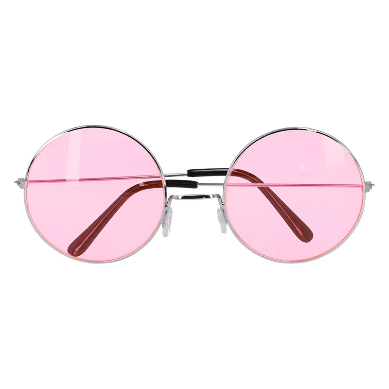 Hippie bril XL roze