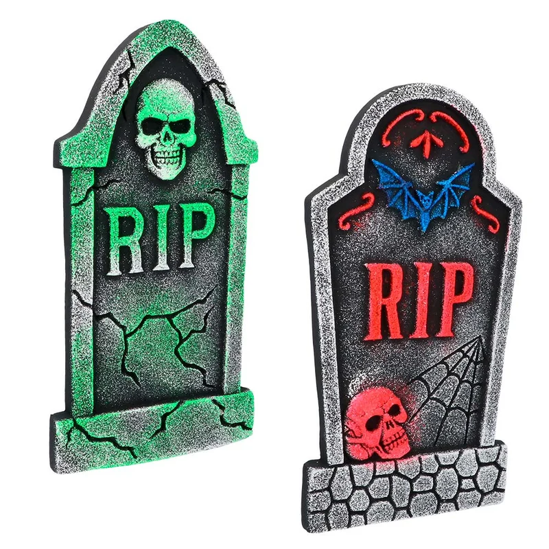 Grafsteen 'RIP' Neon 41x21cm