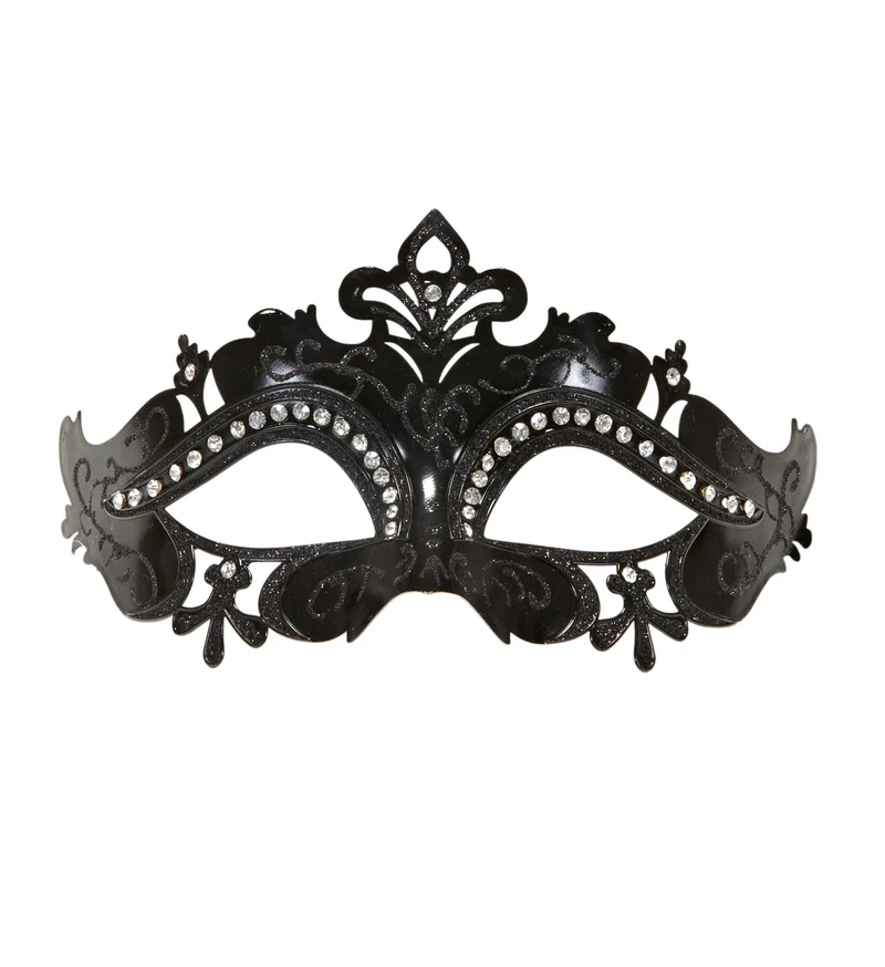 Venetiaans oogmasker Vera zwart