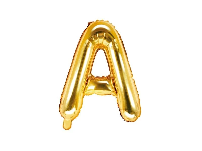 Folieballon Goud Letter 'A' - 35cm