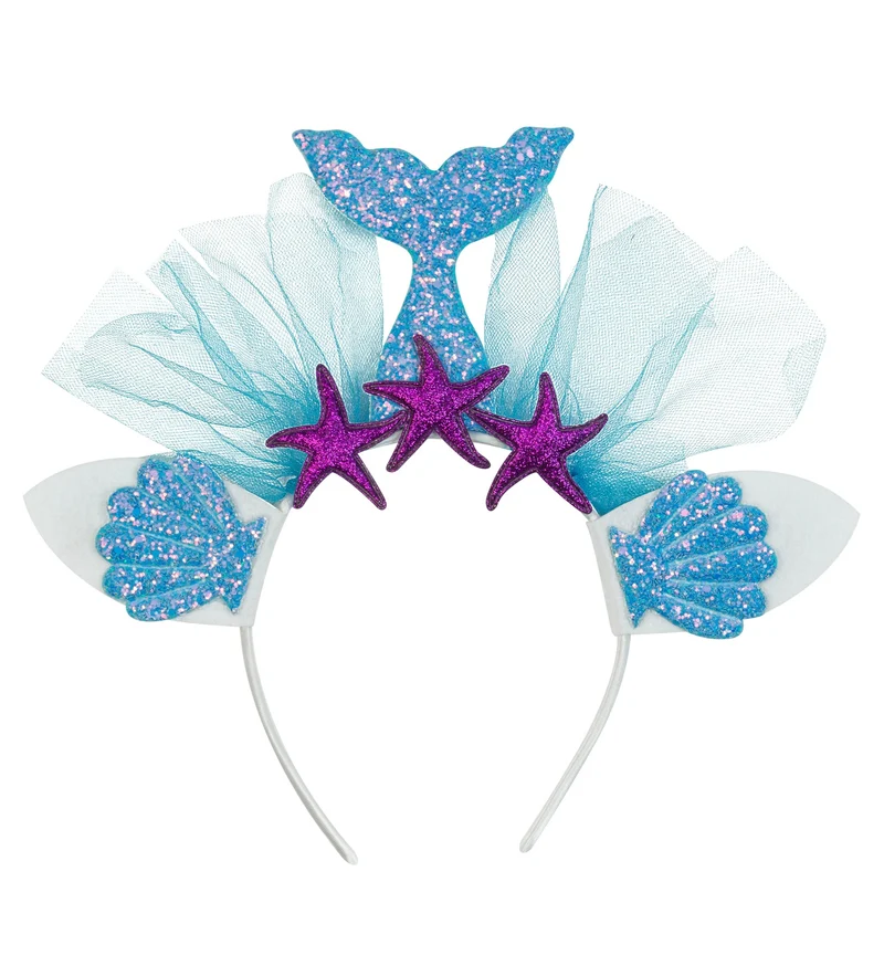 Zeemeermin tiara blauw