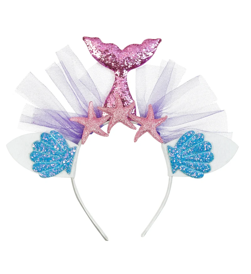 Zeemeermin tiara roze