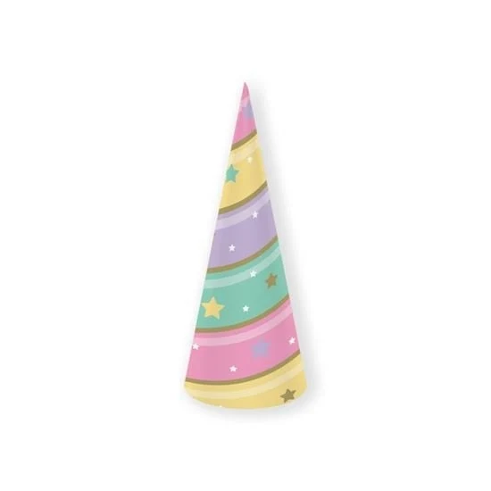 Feesthoedjes Unicorn Sparkle - 8 Stuks