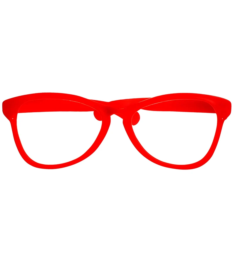 Clownsbril rood