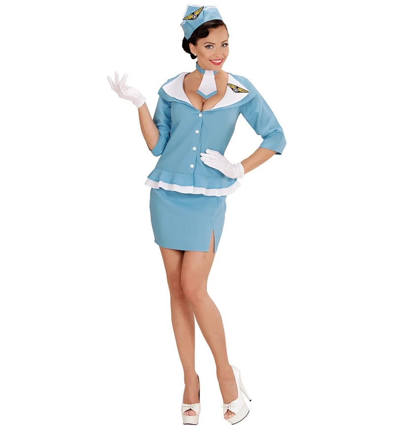 Stewardess jurk retro Joanna
