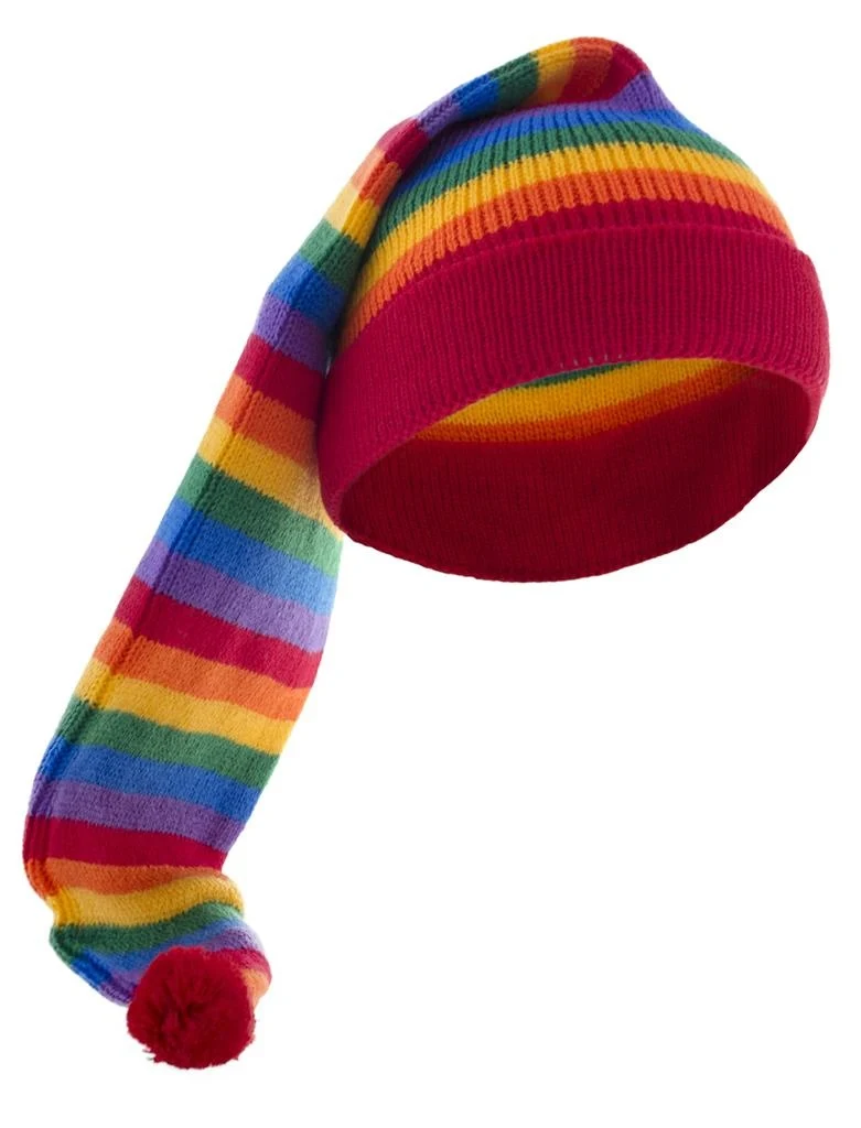 Regenboog slaapmuts