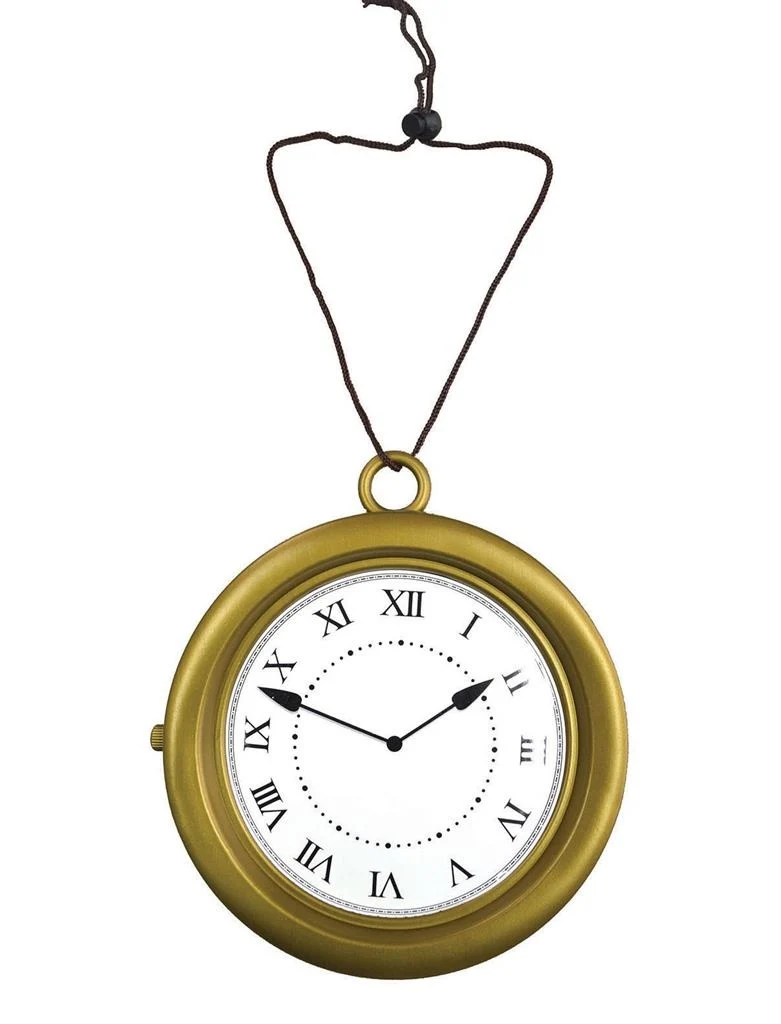 Halsketting steampunk klok