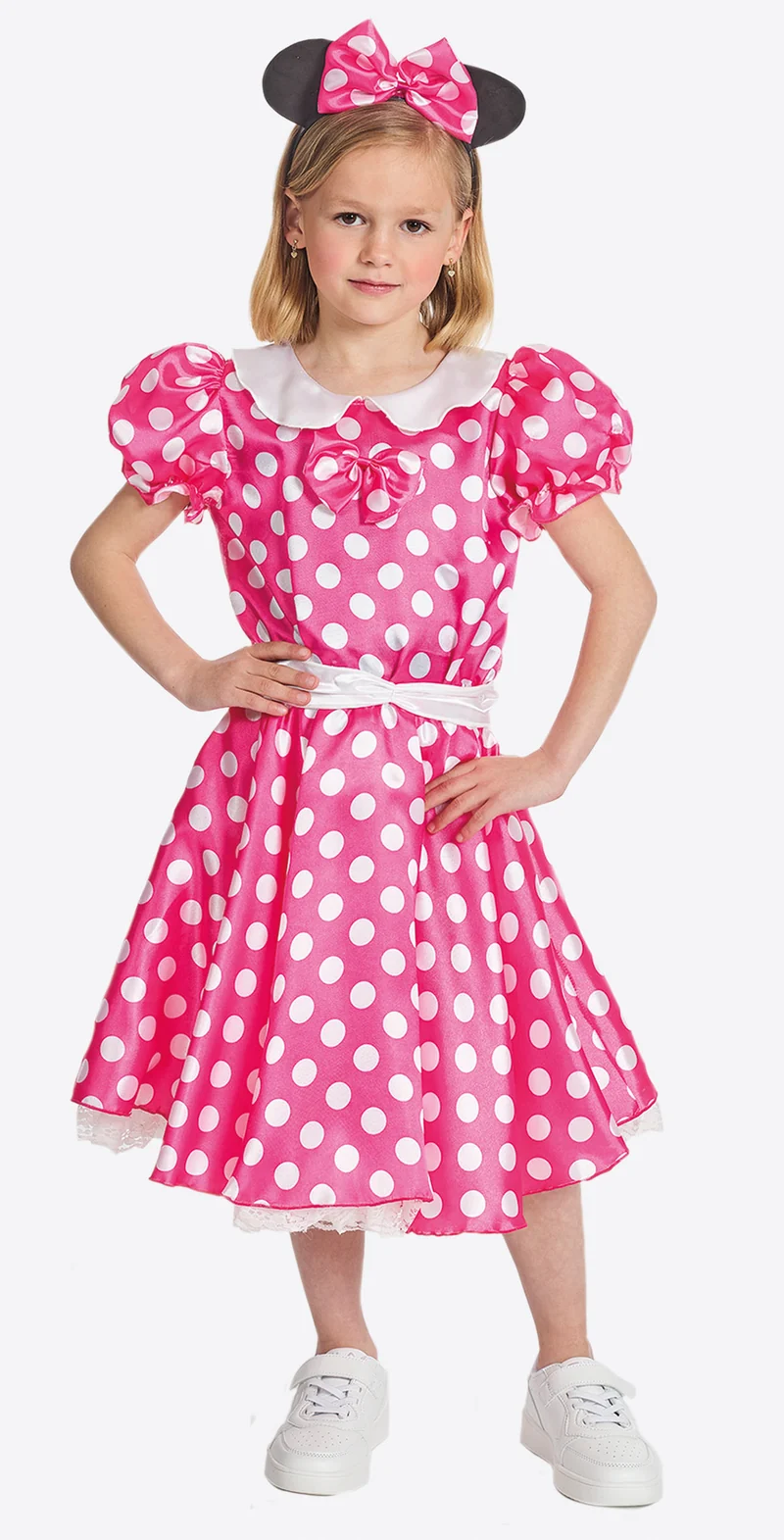Minnie mouse kostuum kind roze