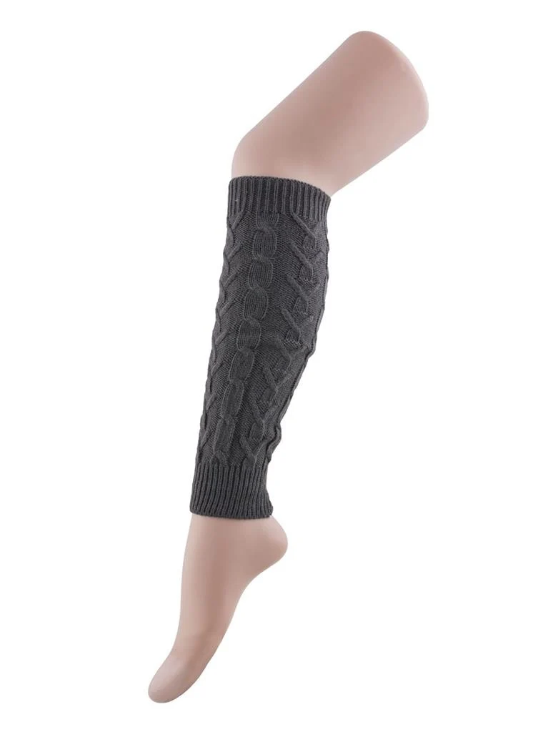 Grijze beenwarmers met motief 40cm
