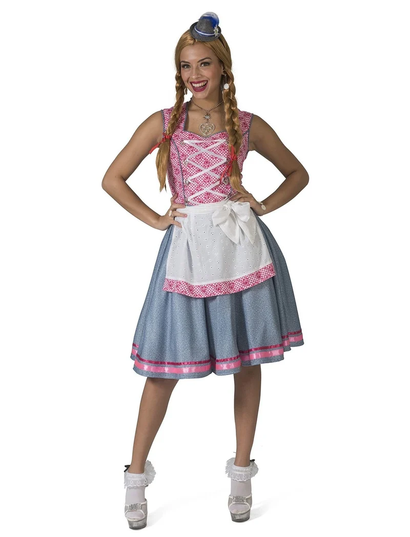 Tiroler Jurk Steffie Roze