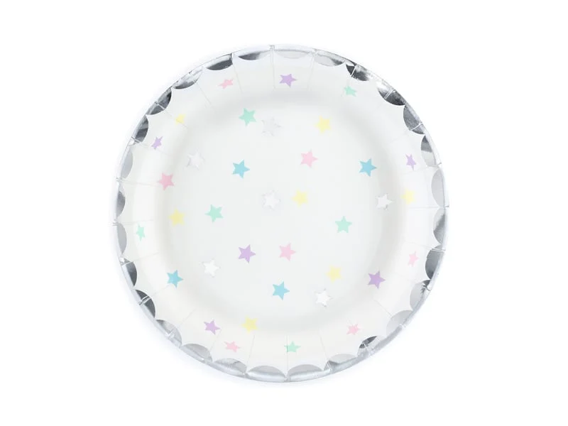 Unicorn bordjes stars 6 stuks