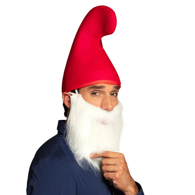 Baard wit kabouter / kapitein