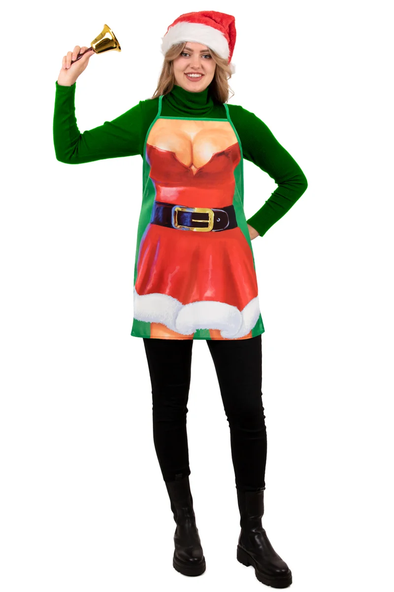 Keukenschort Xmas Santa vrouw