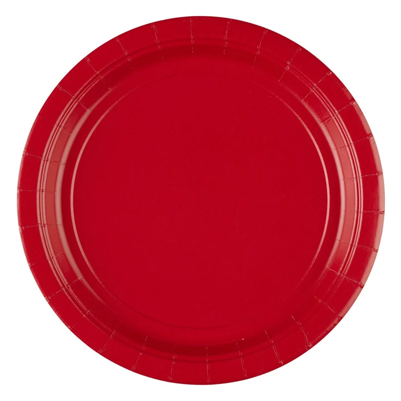 Borden appel rood papier 8 stuks