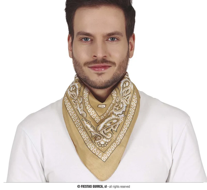 Sjaaltje Beige Zakdoek Denim