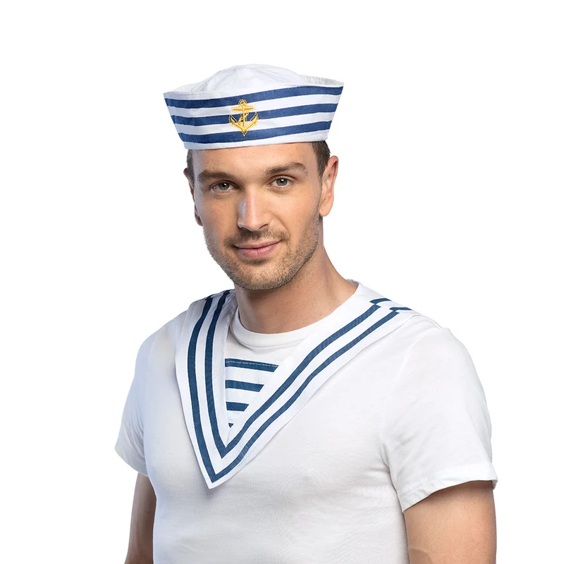 Matrozenkraag blauw wit gestreept Donny