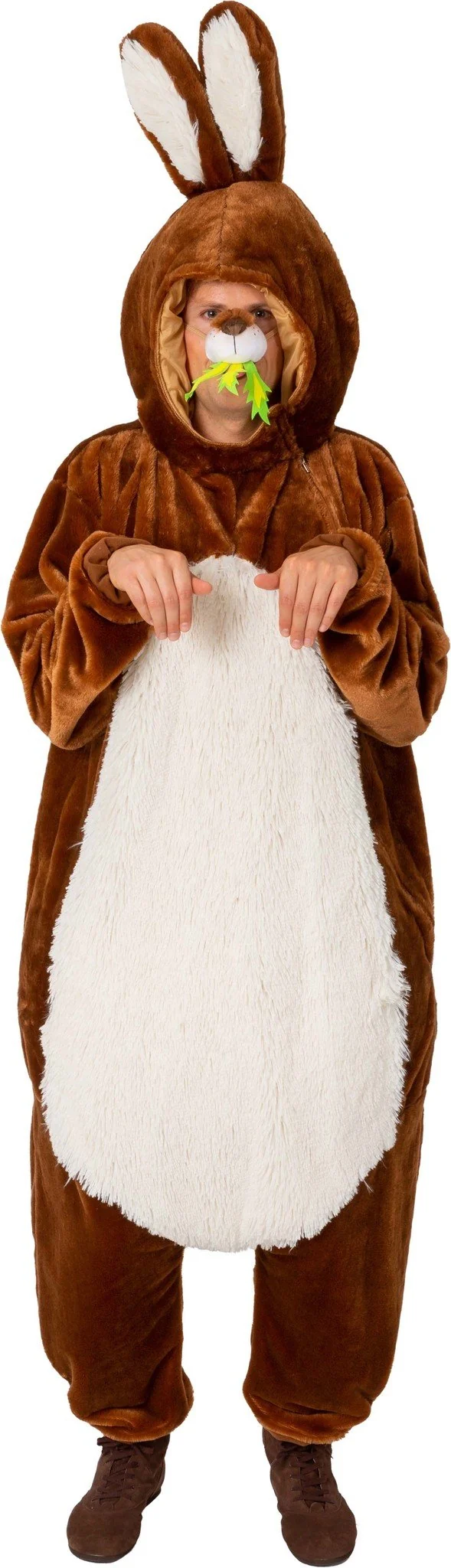 Paashaas Kostuum Rabby Unisex Bruin
