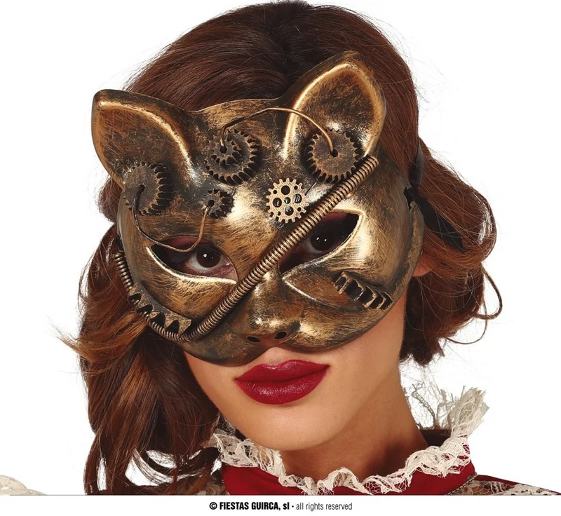 Steampunk Masker Kat Bella