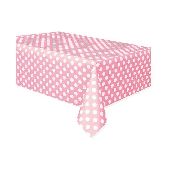 Tafelkleed Lovely pink dots 137x274cm
