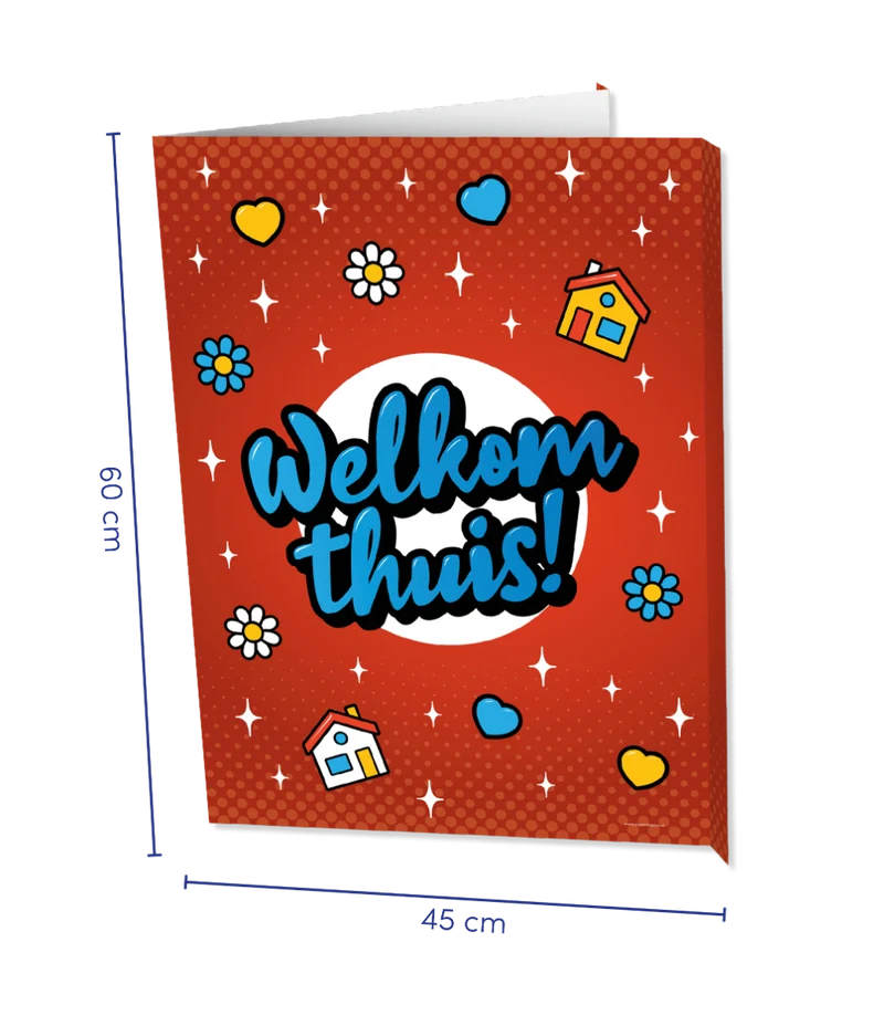 Raambord Welkom Thuis Cartoon