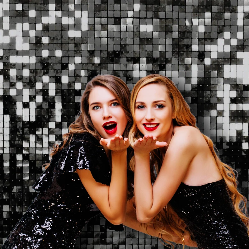 Folie achtergrond zwart voor Photo booth en bruiloften