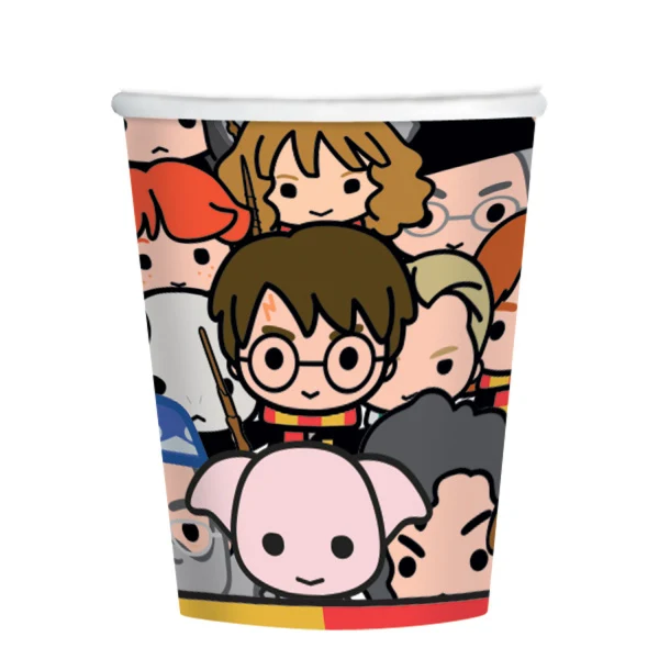 8 Bekers Harry Potter Cartoon (250ml)