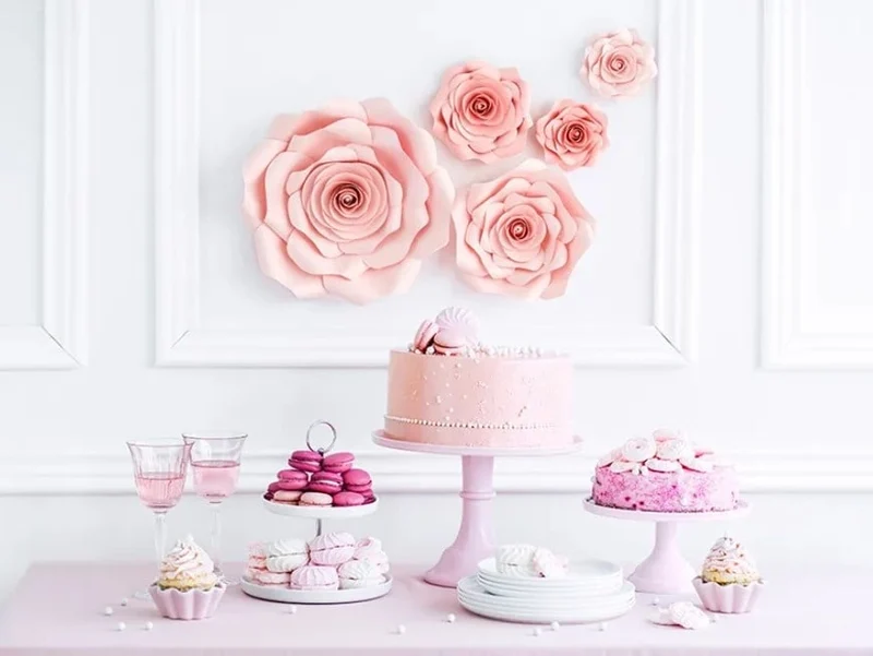 Backdrop ‘Bloemen mix’ Roze