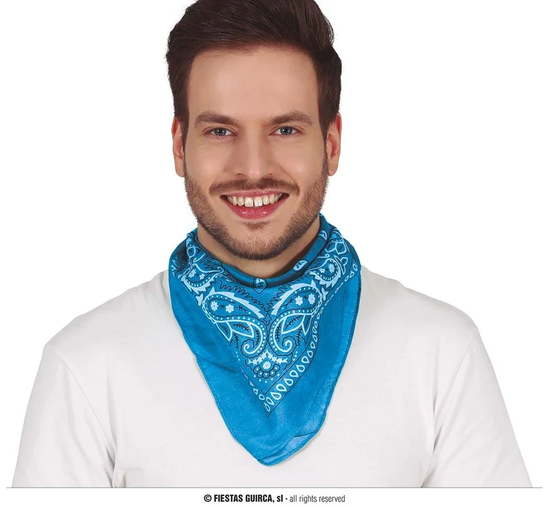 Sjaal Lichtblauw Zakdoek Denim