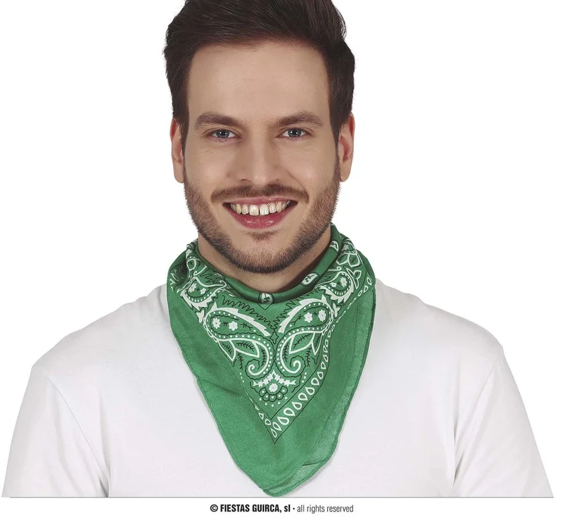 Groen Sjaaltje Zakdoek Denim
