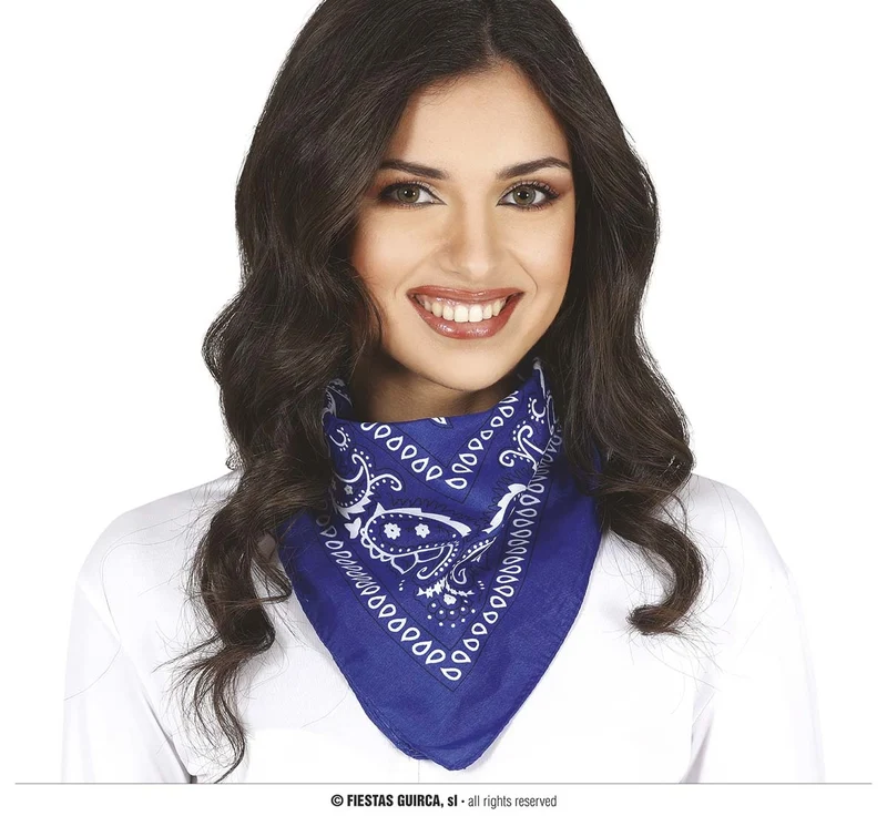 Donkerblauw Sjaaltje Zakdoek Denim