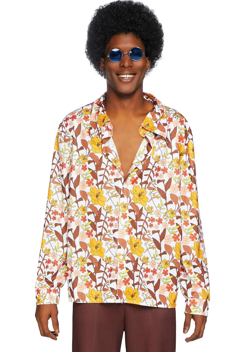 Hippie Blouse Floral Heren