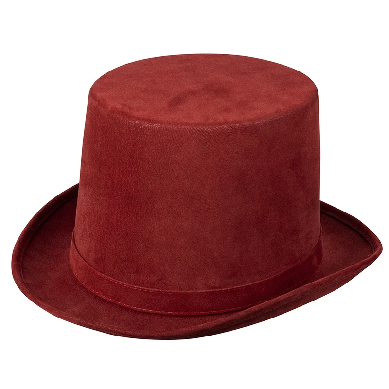 Hoed Bordeauxrood Steampunk