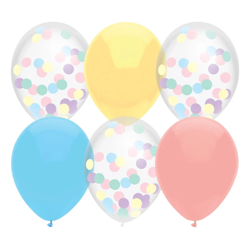 Ballonnen mix Perfect Pastels 30cm 6st