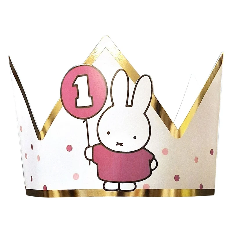 Kroontje Nijntje First Birthday Roze