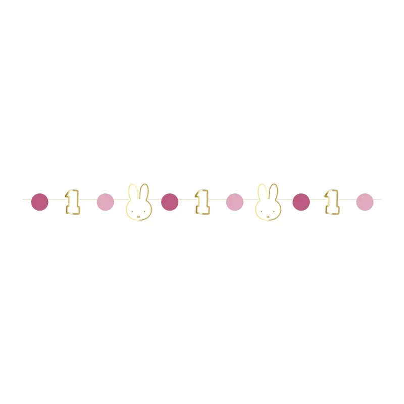 Kinderstoelslinger Nijntje First Birthday Roze 80 cm